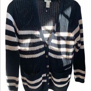 Cute black and gold cardigan sweater